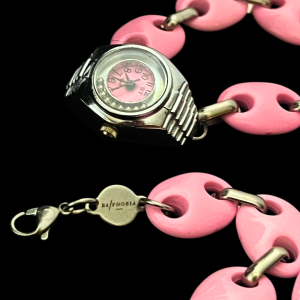 COLLAR RELOJ Y2K ROSA