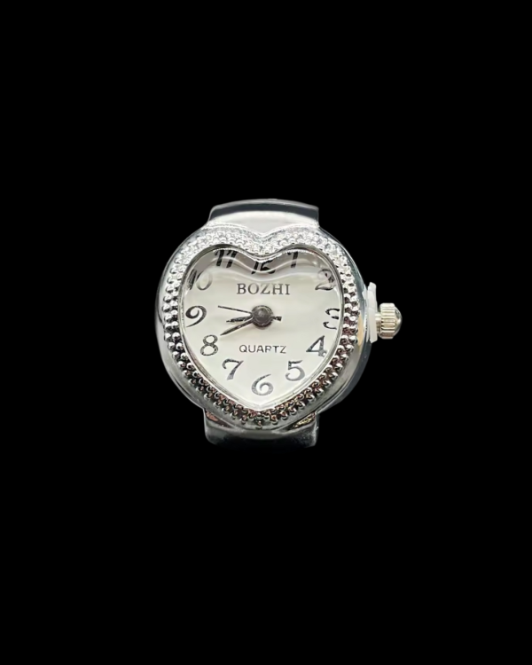 reloj magico corazon blanco