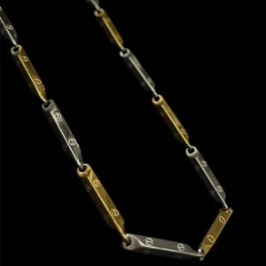 Cadena tallada estilo cartier 50CM