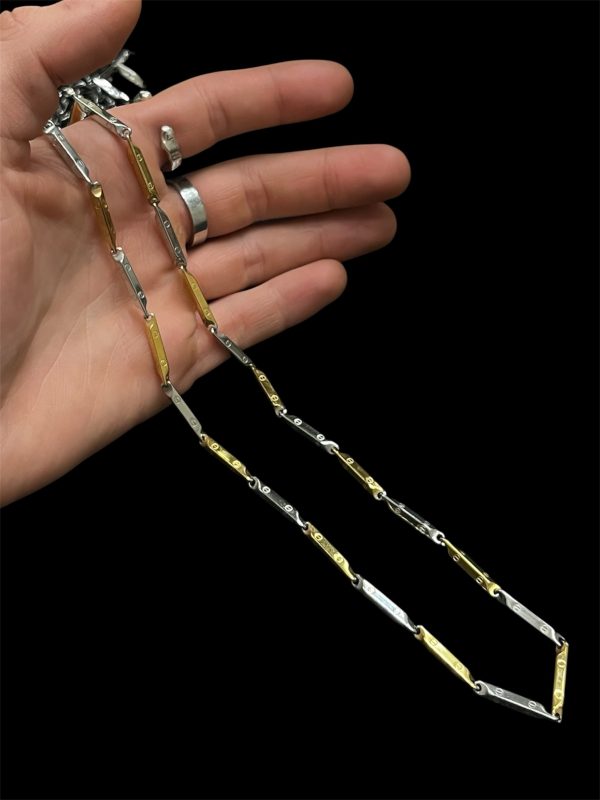 Cadena tallada estilo cartier 50CM - Imagen 2